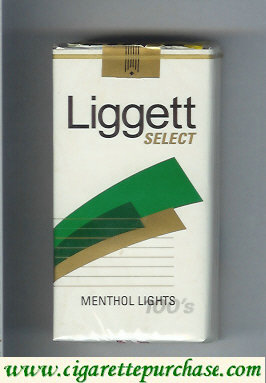 Liggett Select Menthol Lights 100s soft box cigarettes
